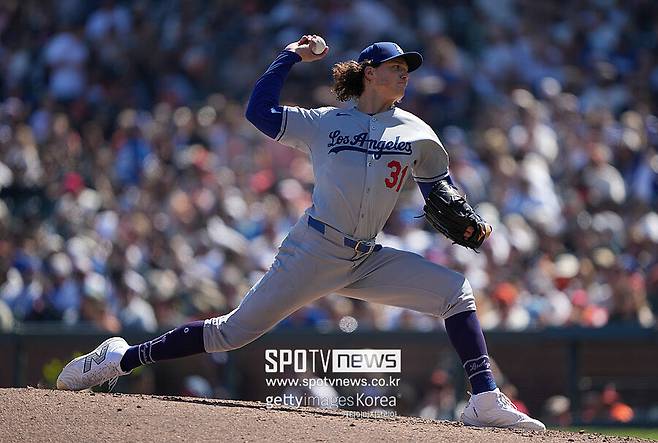 ▲ LA다저스 선발 타일러 글래스노우.
