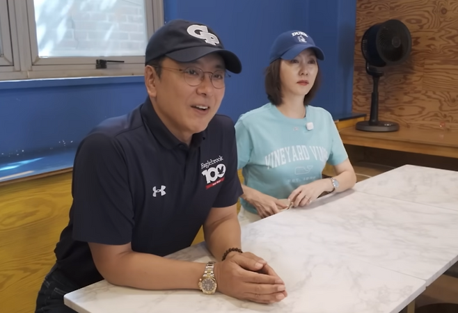 김승우 김남주 부부. 사진|유튜브 영상 캡처