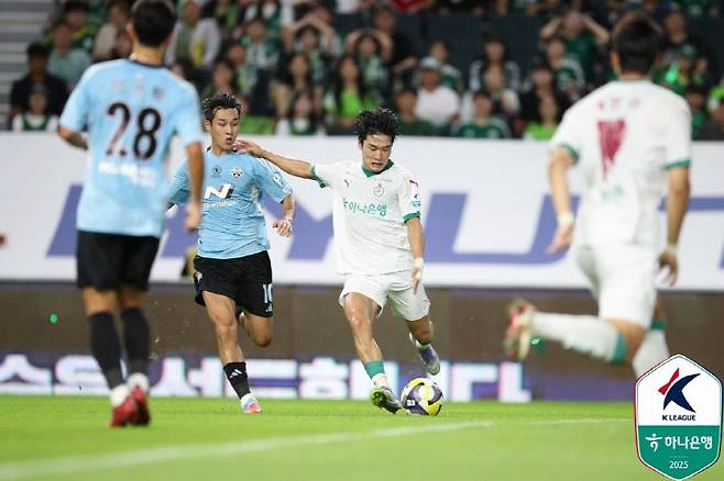 9월 13일 전북과 대전의 경기 모습.(사진=한국프로축구연맹 제공)