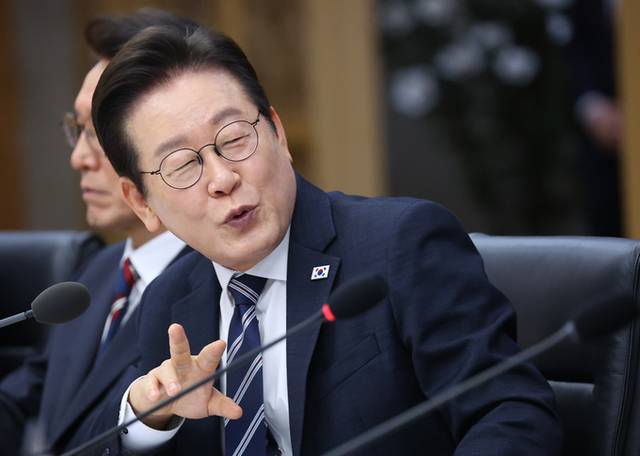 ▲ 이재명 대통령이 16일 정부세종청사에서 열린 국무회의에서 발언하고 있다.연합