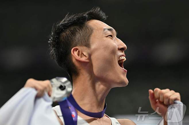 우상혁(29·용인시청). ⓒ AFP=뉴스1