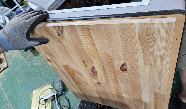 목공 본드 후 부착~~!