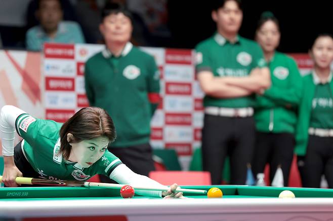 하나카드 김가영(왼쪽). 사진=PBA