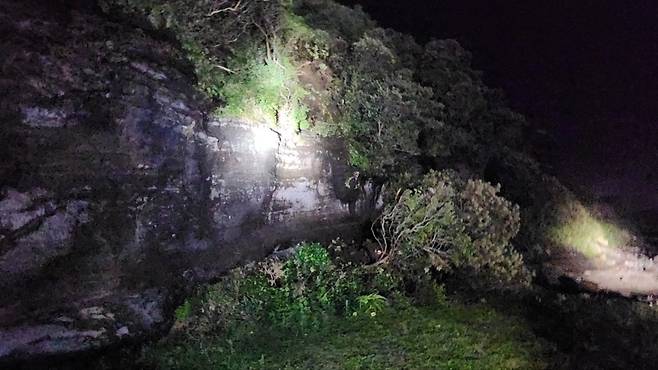 낙석 사고가 발생한 성산일출봉