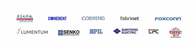 엔비디아의 실리콘 포토닉스 핵심 파트너사. 브로웨이브, TFC, SPIL, TSMC 등 다수의 대만 기업들이 있습니다. 사진출처=엔비디아