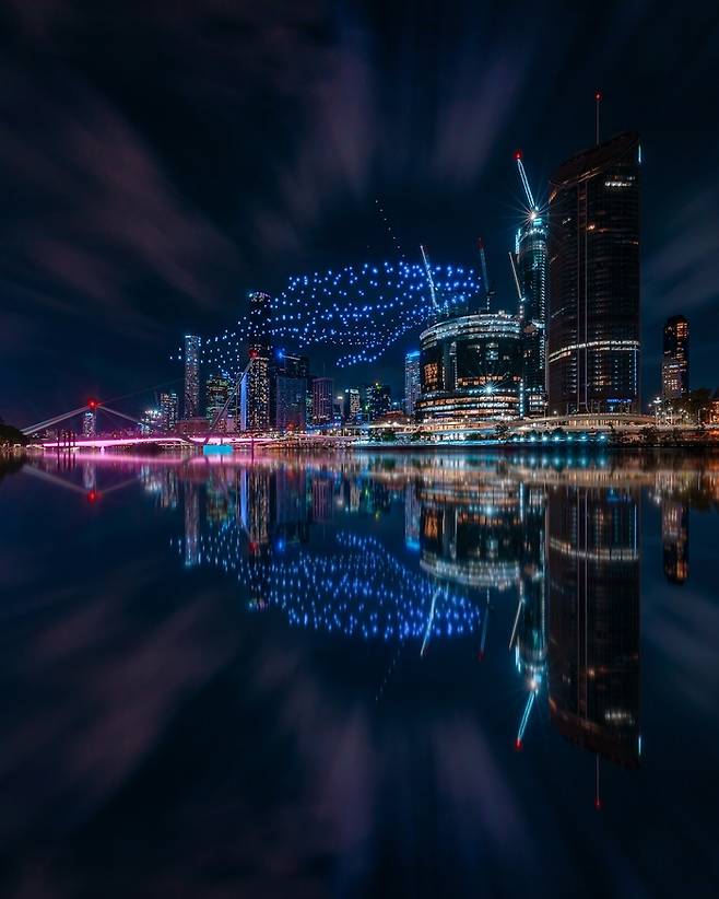 브리즈번 페스티벌 드론쇼.  /사진= 퀸즐랜드주 관광청