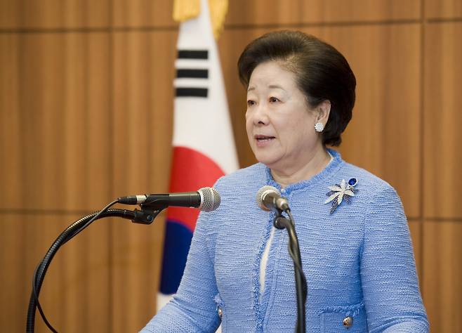 한학자 통일교 총재 [연합]