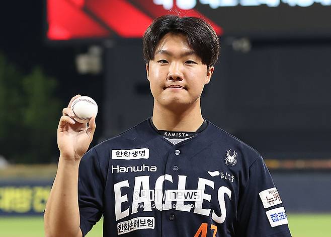 ▲ 향후 선발로 더 활용될 여지를 남겨두고 있는 정우주 ⓒ곽혜미 기자