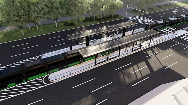 정거장 상대식 일반형 조감도. 대전시 제공