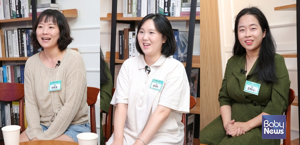 베이비뉴스 특집좌담회 '내가 겪은 제왕절개 이야기' 참석자. 좌측부터 천희경 님, 윤리라 님, 조하나 님. 이효상 기자 ⓒ베이비뉴스