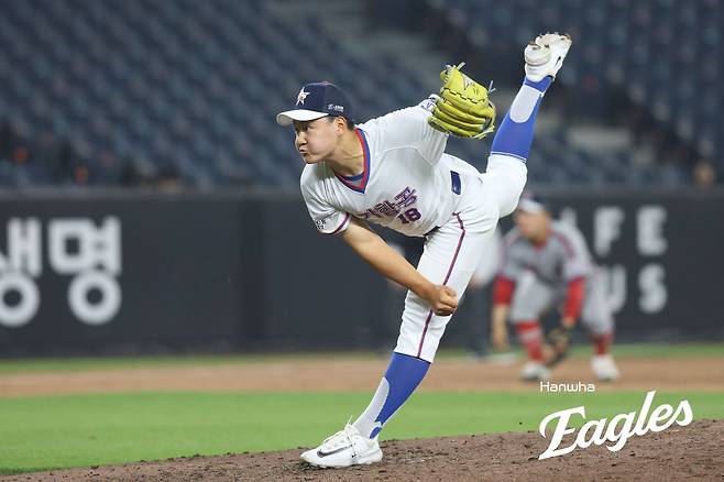 경기항공고 투수 양우진. (한화 이글스 제공)