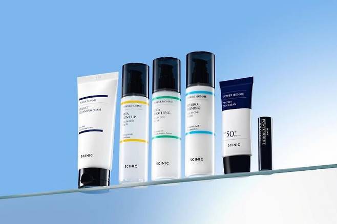SK스퀘어 자회사 11번가가 출시한 다이소 전용 남성용 화장품 라인 '싸이닉 파워 옴므'. 11번가 제공