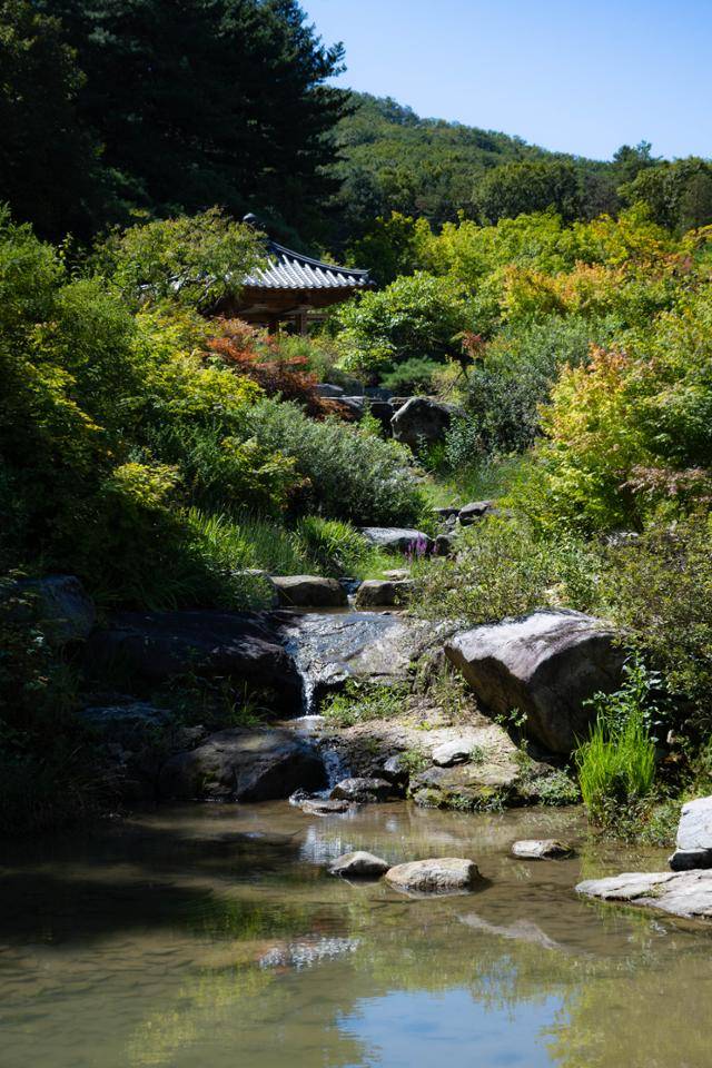한국정원 '민초들의 삶' 메덩내의 빨래터.