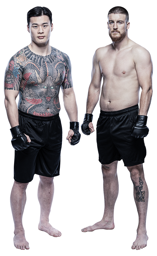 Contender Series 시즌9 6주차 프로필. 제8대 로드FC 미들급 챔피언 황인수, UFC 리얼리티프로그램 The Ultimate Fighter 시즌32 미들급 토너먼트 준결승 패디 매코리. 사진=TKO