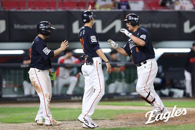 ▲ 안정적인 투타 조화를 앞세워 연승을 달린 한화 ⓒ한화이글스