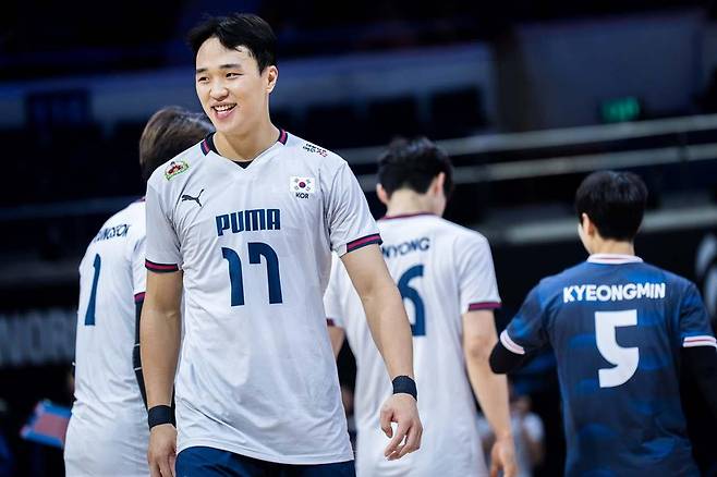 남자배구 대표팀의 아포짓 스파이커 임동혁 [FIVB 홈피 캡처. 재판매 및 DB 금지]