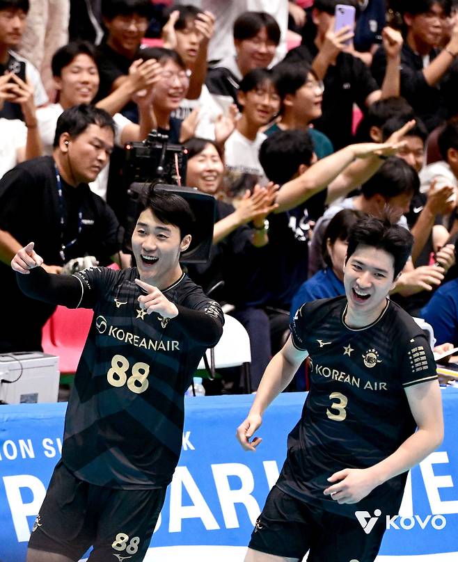 대한항공이 KOVO컵 B조 1위로 준결승에 진출했다. (KOVO 제공)