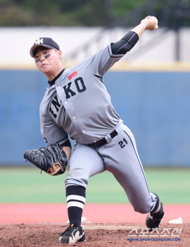 LG 트윈스에 2라운드로 지명된 인천고 박준성. 송정헌 기자