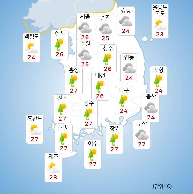 ⓒ기상청 오늘(18일) 날씨