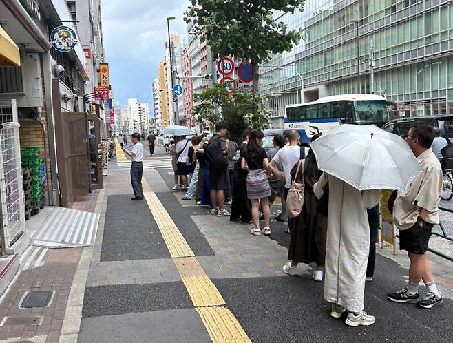 옥동식 도쿄점 앞 풍경. 옥동식 제공