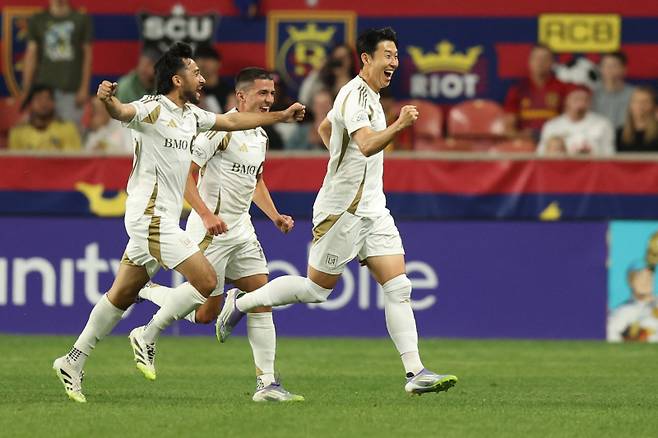 솔트레이크전에서 해트트릭을 작성한 손흥민. 사진=로이터 연합뉴스