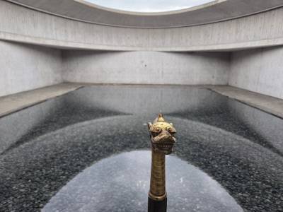 재일교포 건축가 이타미 준이 건축한 제주 서귀포 수풍석 뮤지엄 중 ‘수 뮤지엄’의 전경.