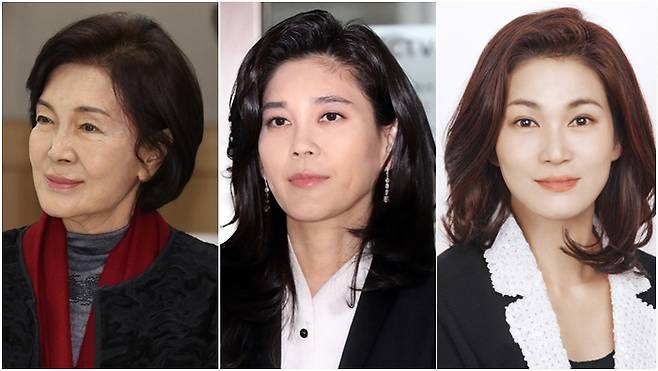 왼쪽부터 홍라희 전 삼성미술관 리움 관장, 이부진 호텔신라 사장, 이서현 삼성복지재단 이사장 [사진 = 연합뉴스]