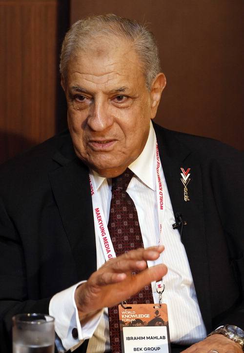 이브라힘 마흘랍 전 이집트 총리가 최근 매일경제와 만나 인터뷰하고 있다. 김호영 기자