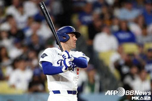 프리먼은 솔로 홈런을 기록했다. 사진(美 로스앤젤레스)=ⓒAFPBBNews = News1