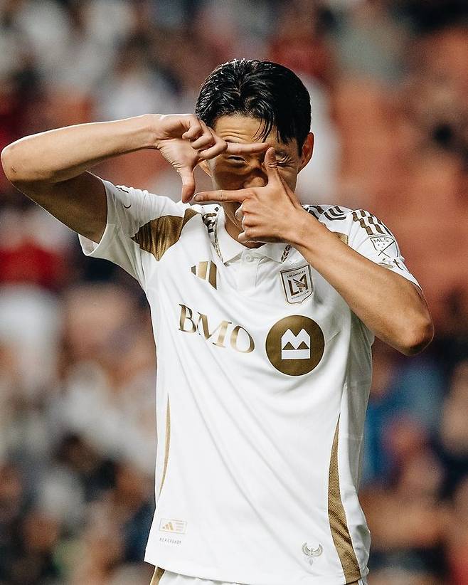 [서울=뉴시스] 미국 프로축구 메이저리그사커(MLS) 로스앤젤레스FC(LAFC) 손흥민. (사진=LAFC SNS 캡처)  *재판매 및 DB 금지