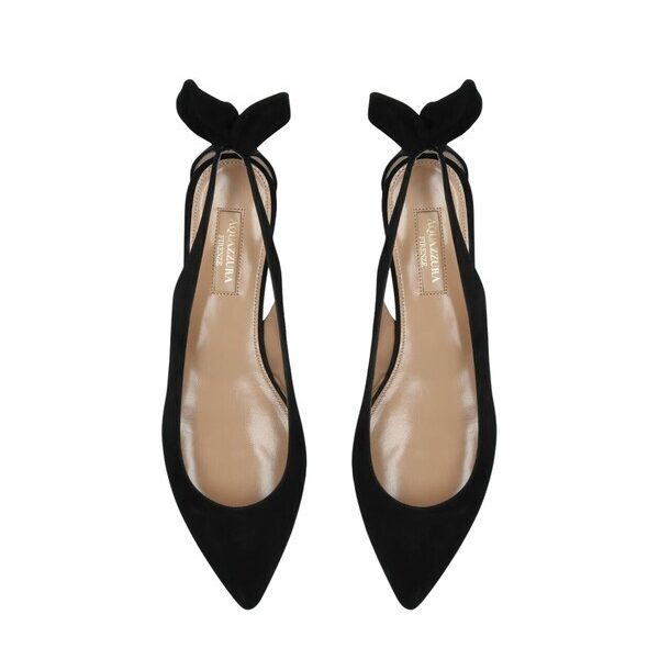 뒤꿈치에 리본 포인포틑 더한 포인티드 포 플랫 슈즈 가격미정 아쿠아주라