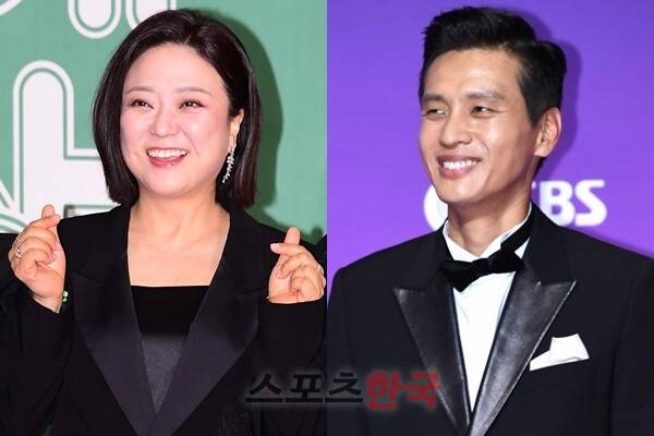 개그우먼 김숙(좌), 배우 구본승(우) ⓒ이혜영 기자 lhy@hankooki.com