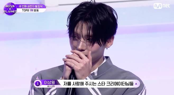 '보이즈플래닛2' 투표 순위, 1위 이상원, 2위 조우안신, 3위 이리오, 4위 카이우, 5위 왕지하오, 6위 김선우, 7위 박도하, 8위 정상현, 9위 이서원, 10위 유승현, 11위 천이판, 12위 김지웅, 13위 한규진, 14위 전유준, 15위 강민서, 16위 한유진