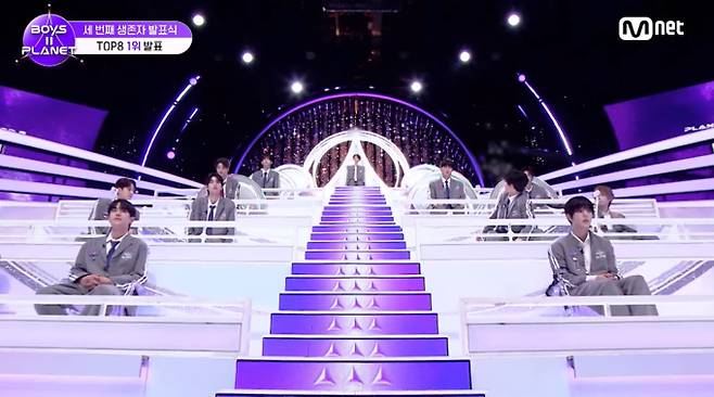 Mnet '보이즈 2 플래닛'이 최종 데뷔 멤버를 결정지을 파이널 생방송에 진출할 16인의 참가자를 확정했다. 18일 방송된 10회 3차 생존자 발표식에서는 한 치 앞을 알 수 없는 순위 격변 끝에 이상원이 1위의 영예를 안았다. 이어서 조우안신, 이리오 등이 상위권에 이름을 올렸고, 치열한 경쟁을 뚫고 총 16명의 연습생이 마지막 무대에 오를 기회를 얻었다. 생존한 연습생들은 오는 25일 생방송으로 진행되는 파이널 미션을 통해 데뷔의 꿈을 향한 마지막 도전에 나선다. 전 세계 스타 크리에이터들의 관심이 최종 데뷔조의 윤곽에 집중되고 있다.