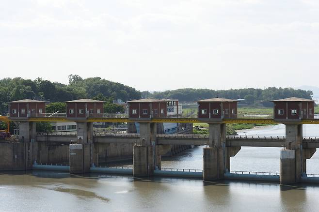 김포시 고촌읍 신곡리에 자리잡은 가동보.