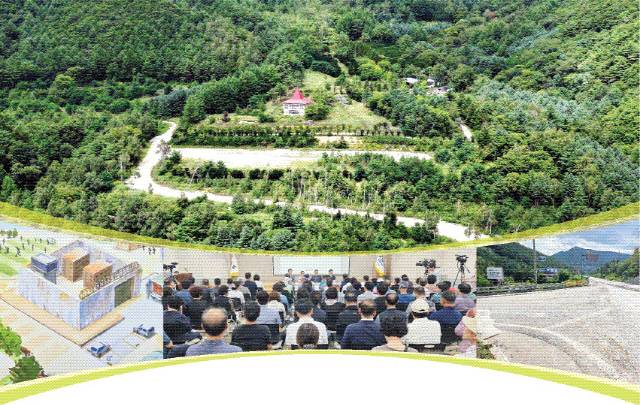 ▲ 1. 태백 황지동에 건립 예정인 태백교도소 신축 부지 모습 2. 교정시설 조감도 3. 법무부가 주관한 ‘태백교도소 신축사업 주민설명회’가 최근 태백시청에서 시민 150여명이 참석한 가운데 열려 사업 추진 경과에 따른 현재 상황과 향후계획을 설명하고 질의응답이 이어졌다. 4. 태백교도소 진출입로와 인근 구와우 마을 입구가 겹치는 모습 . 전인수 기자