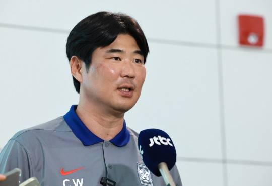 이창원 U-20 월드컵 대표팀 감독 인터뷰. 사진[연합뉴스]