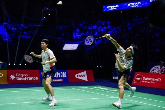 오른쪽부터 서승재·김원호. 사진[신화통신=연합뉴스]