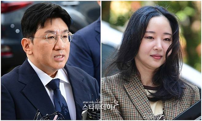 방시혁 하이브 의장, 민희진 어도어 전 대표. 사진l스타투데이DB