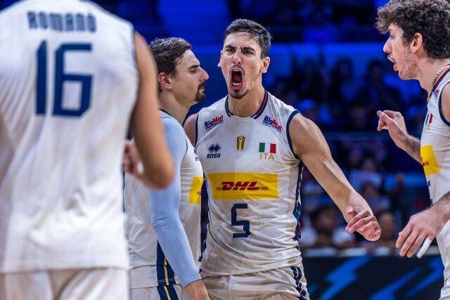 포효하는 미켈레토./Volleyballworld
