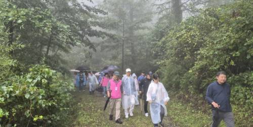 재경영월군민회(회장:김광호)와 영월산업진흥원(원장:엄광열), 창간 80주년을 맞은 강원일보가 마련한 걷기 행사가 20일 영월 김삿갓면 운탄고도에서 열려 참가자들이 아름다운 경관과 역사적 스토리를 갖춘 길을 걸으며 가을 정취를 느끼고 있다.