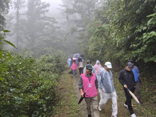 재경영월군민회(회장:김광호)와 영월산업진흥원(원장:엄광열), 창간 80주년을 맞은 강원일보가 마련한 걷기 행사가 20일 영월 김삿갓면 운탄고도에서 열려 참가자들이 아름다운 경관과 역사적 스토리를 갖춘 길을 걸으며 가을 정취를 느끼고 있다.