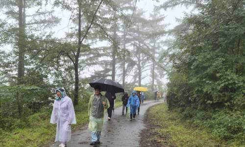 재경영월군민회(회장:김광호)와 영월산업진흥원(원장:엄광열), 창간 80주년을 맞은 강원일보가 마련한 걷기 행사가 20일 영월 김삿갓면 운탄고도에서 열려 참가자들이 아름다운 경관과 역사적 스토리를 갖춘 길을 걸으며 가을 정취를 느끼고 있다.
