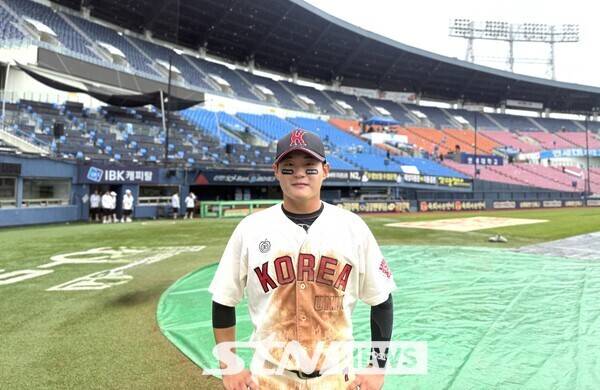 고려대학교 야구부 유정택. /사진(잠실)=강의택 기자