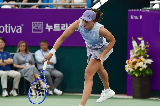 2025 코리아오픈 결승에 오른 시비옹테크. 코리아오픈