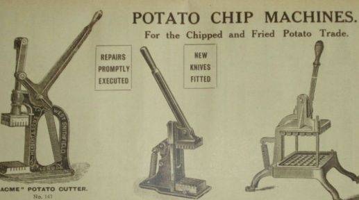 미국 허버트 사의 감자 절삭기계 광고. 허버트 홈페이지
