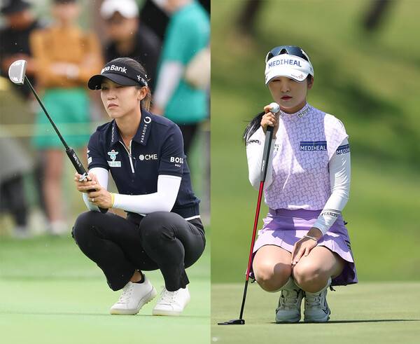 2025년 한국여자프로골프(KLPGA) 투어 하나금융그룹 챔피언십에 출전한 리디아 고(뉴질랜드), 이예원 프로. 사진제공=KLPGA (사진을 무단으로 사용하지 마십시오.)