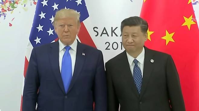 트럼프 미국 대통령(왼쪽)과 시진핑 중국 국가주석. (SBS 캡처)