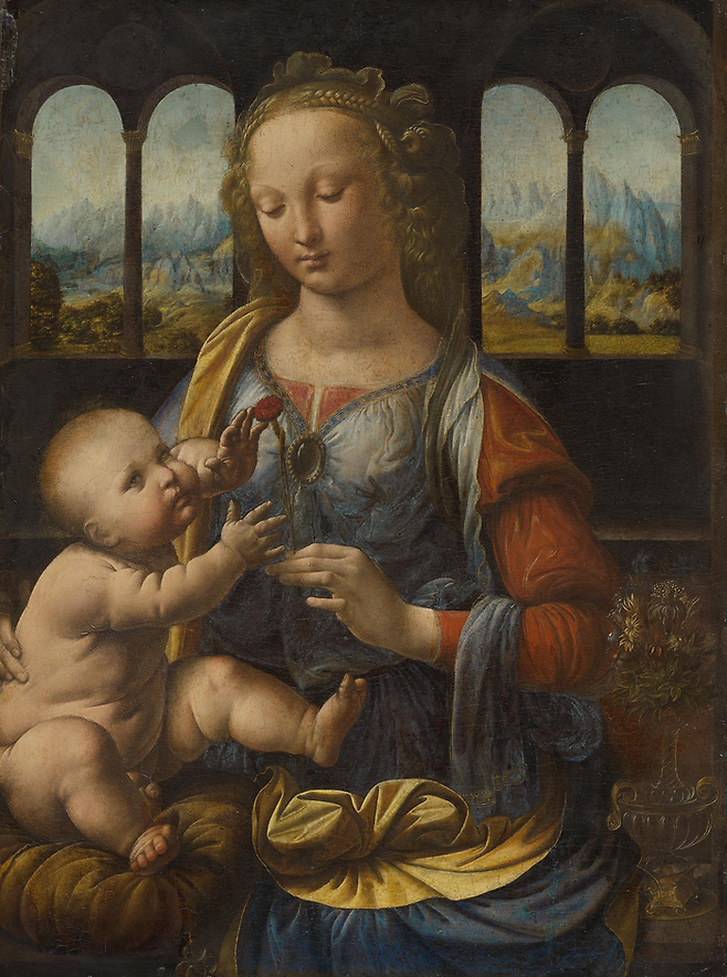 Leonardo da Vinci [Madonna of the Carnation], 1475 ©Alte Pinakothek