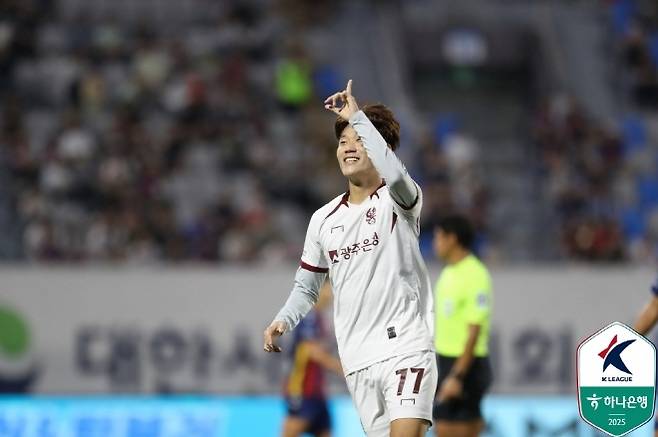 광주 FC 오후성. 사진=한국프로축구연맹